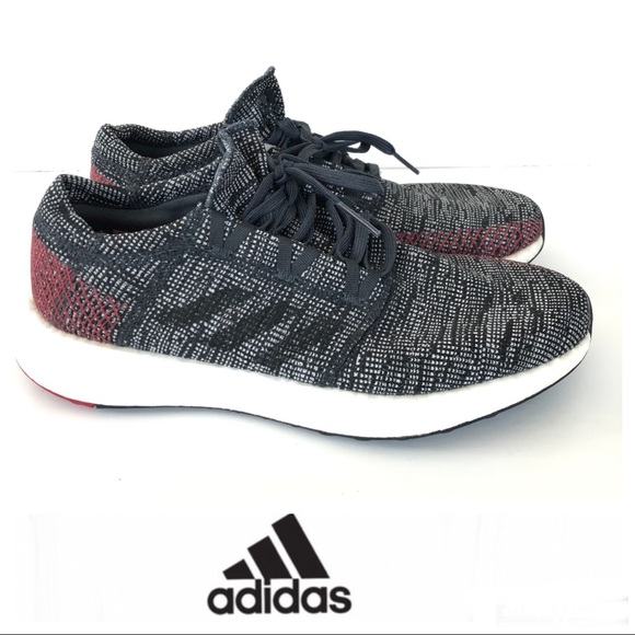 adidas Other - ADIDAS Pureboost RBL Black Red Sneakers Sz 9 1/2